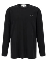 Comme Des Garçons Play Black Cotton T-Shirt
