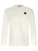 Comme Des Garçons Play White Cotton T-Shirt