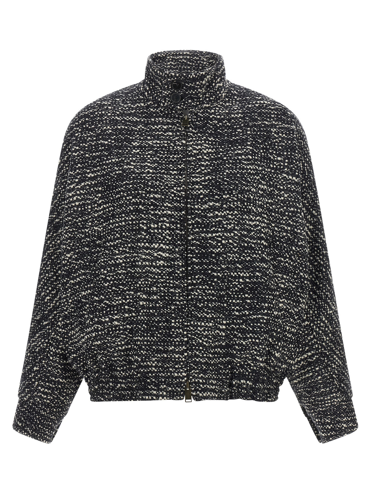 Darkpark White Virgin Wool Bomber