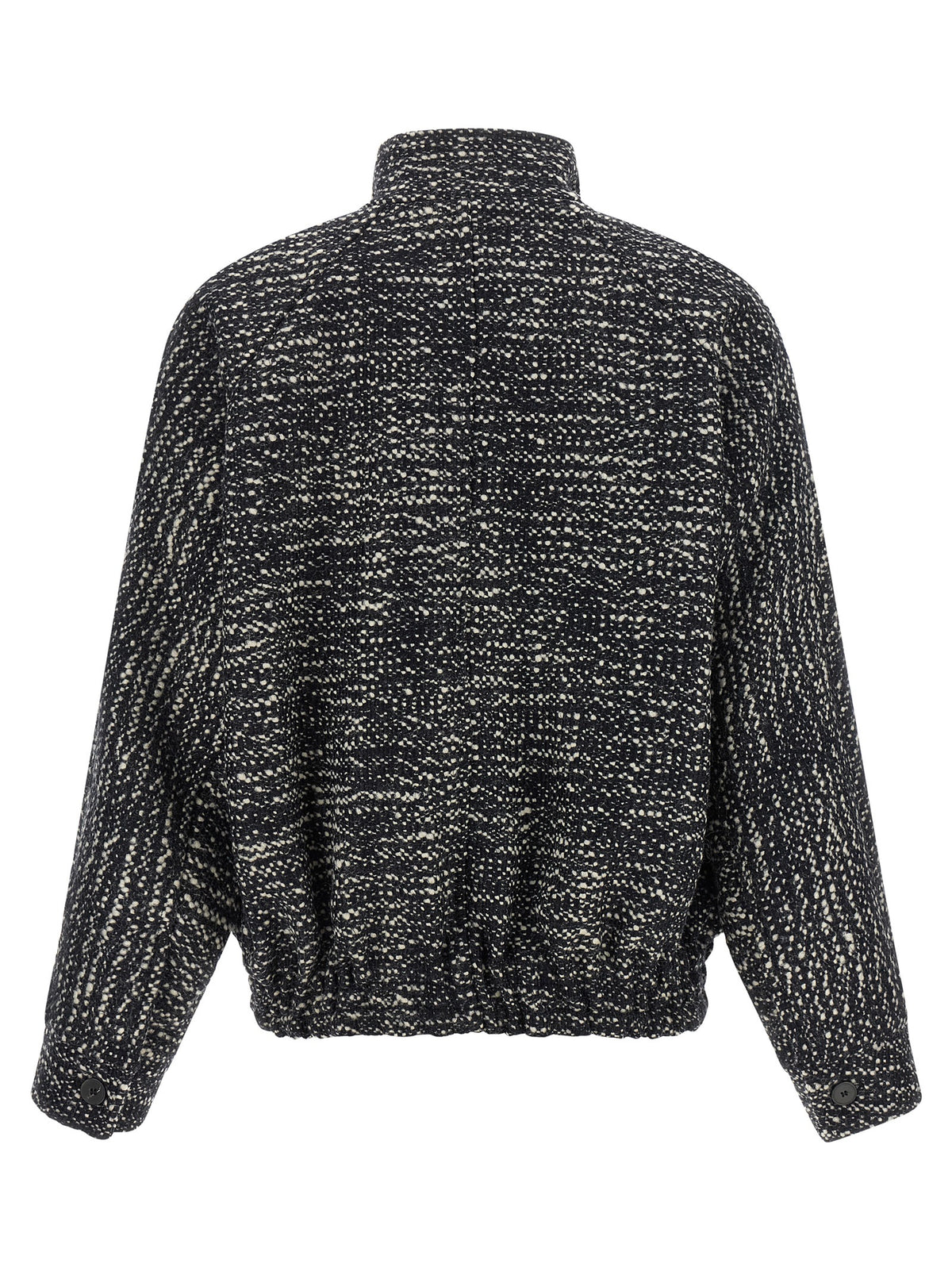 Darkpark White Virgin Wool Bomber