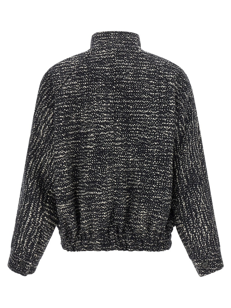 Darkpark White Virgin Wool Lee Bomber Jacket for Women