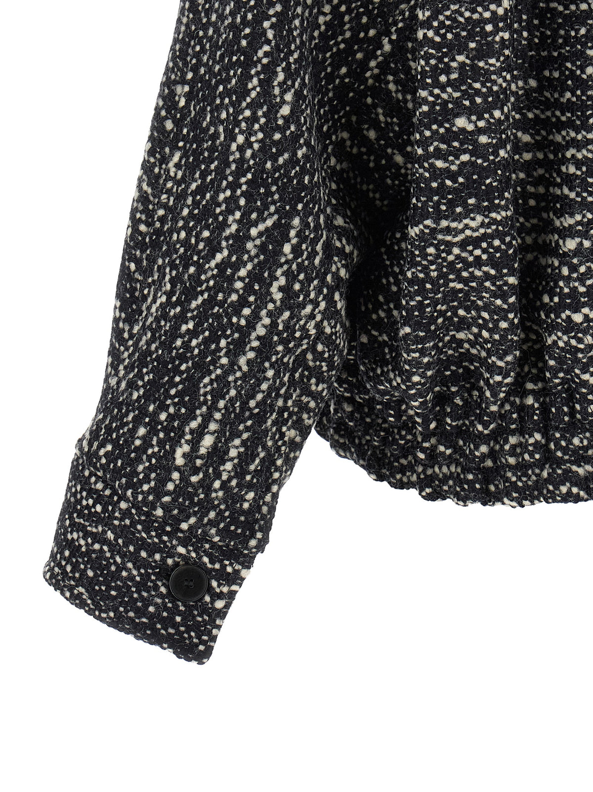Darkpark White Virgin Wool Bomber