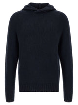 MA'RY'YA Blue Cashmere Cardigan