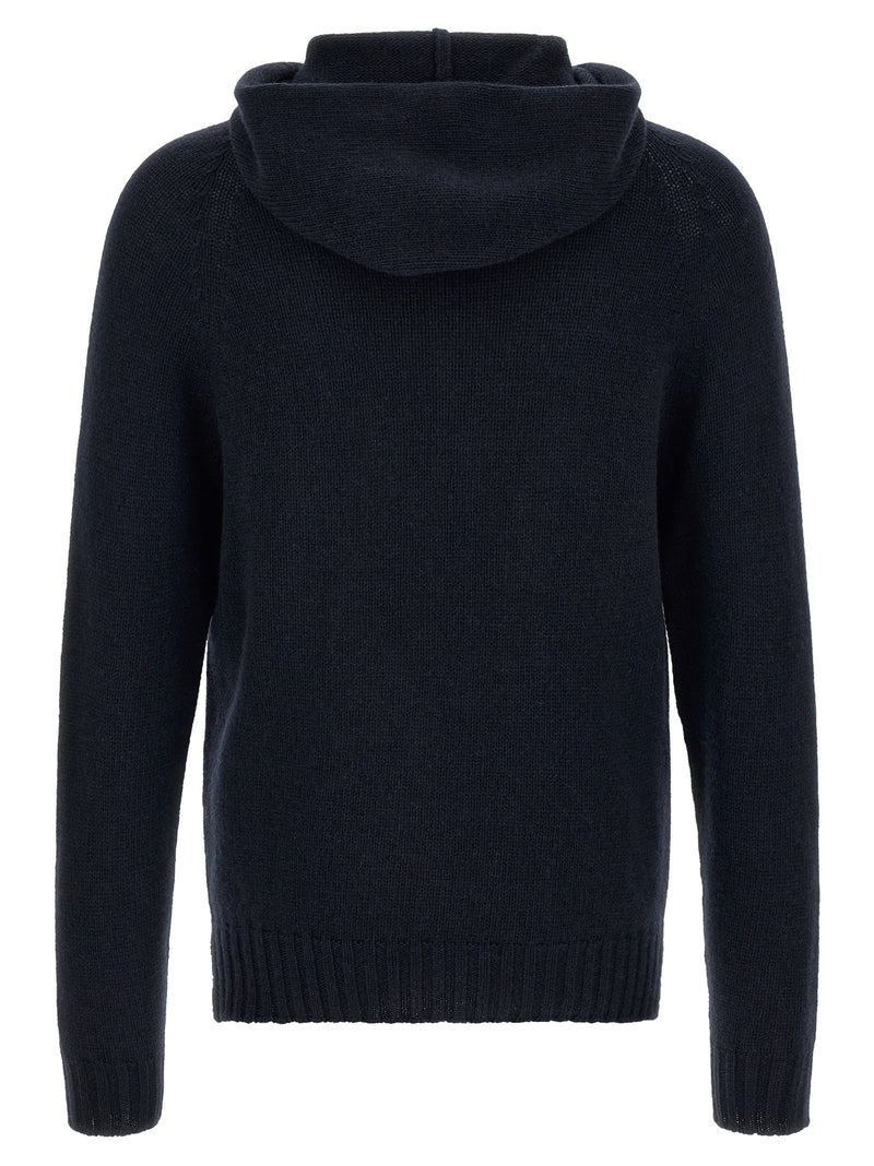MA'RY'YA Blue Cashmere Cardigan - Luxurious Comfort