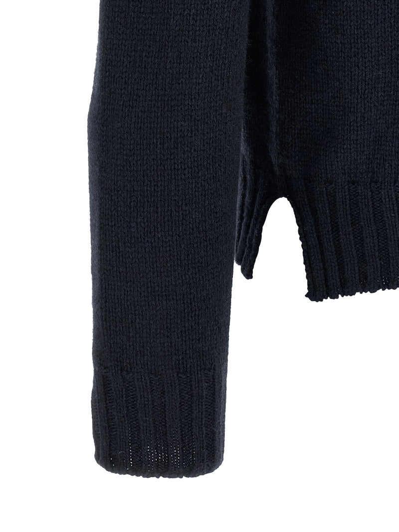 MA'RY'YA Blue Cashmere Cardigan - Luxurious Comfort