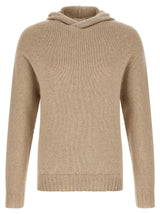 MA'RY'YA Beige Cashmere Cardigan