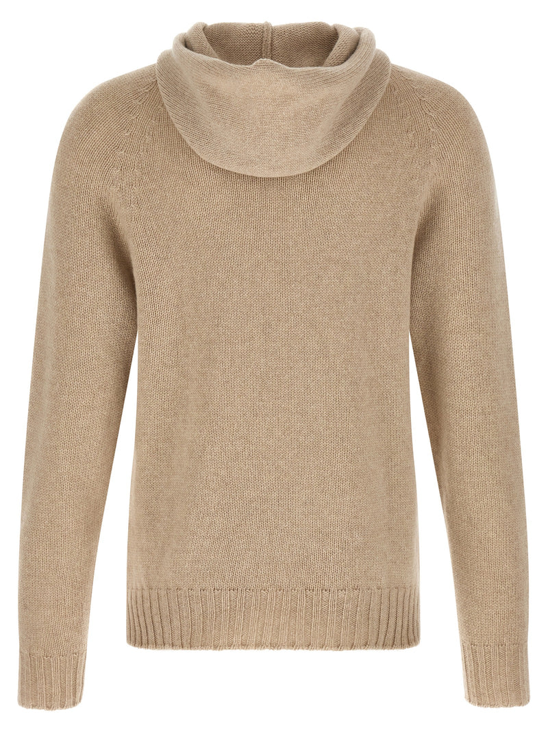 MA'RY'YA Beige Cashmere Cardigan - Luxurious Knitwear