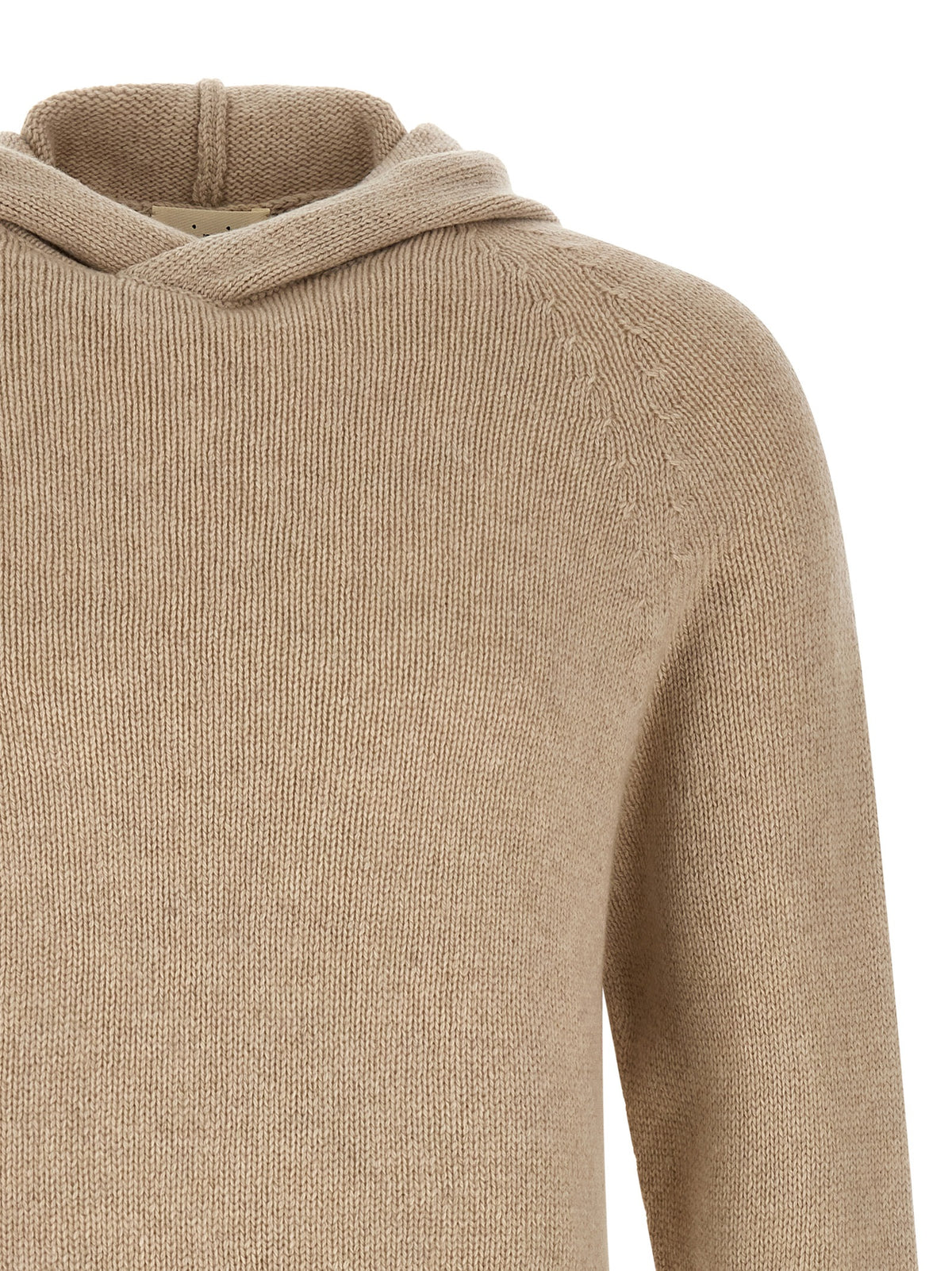 MA'RY'YA Beige Cashmere Cardigan