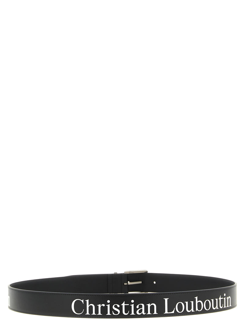 Christian Louboutin Black Calfskin Regular Belt - The Maxi Belt