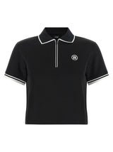 Amiri Black Polyester Polo Shirt