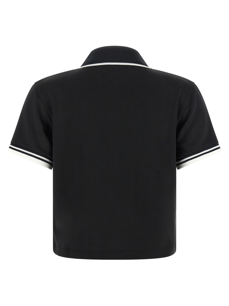 Amiri Black Polyester Polo Shirt - Modern Sportswear