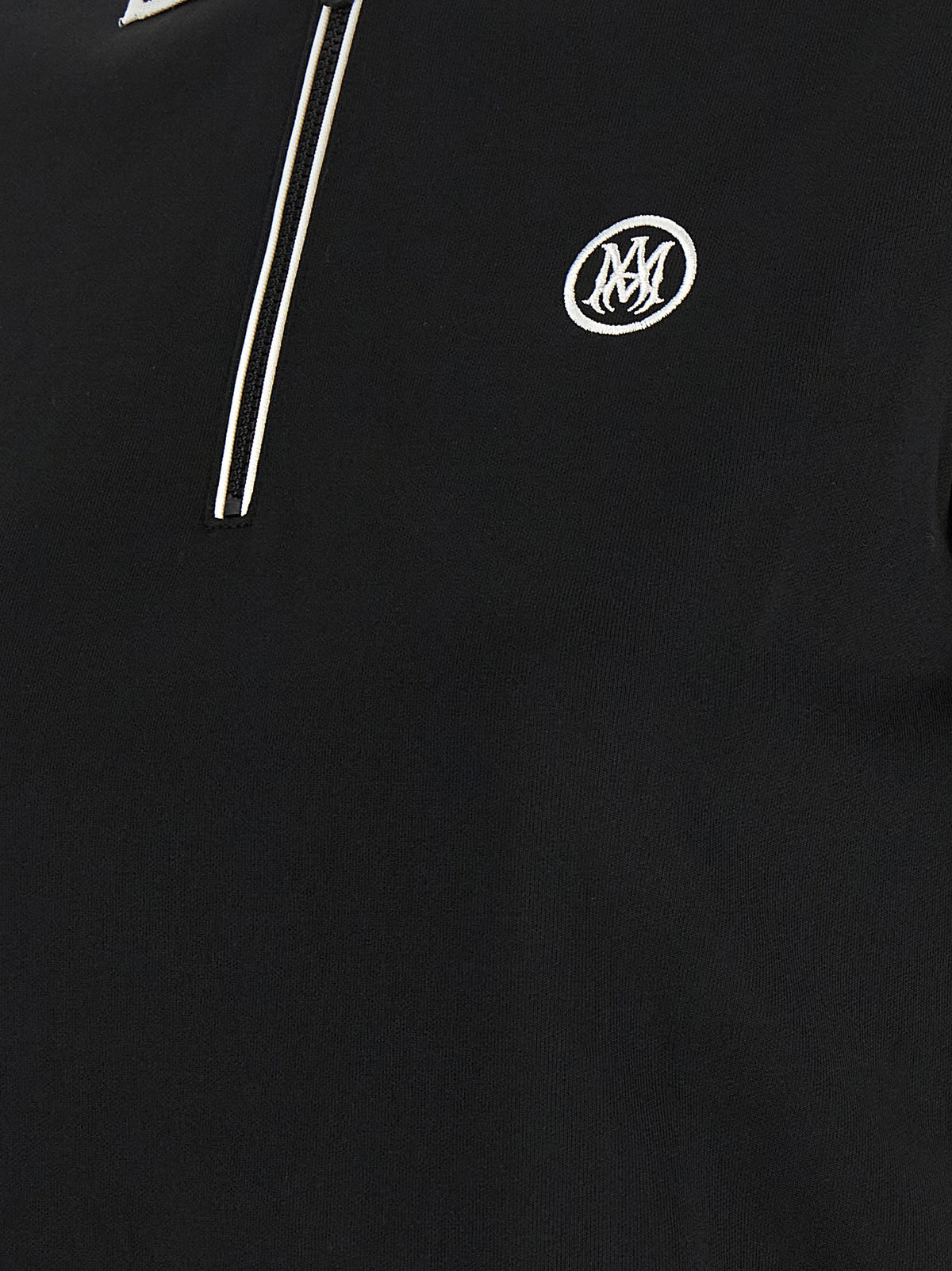 Amiri Black Polyester Polo Shirt