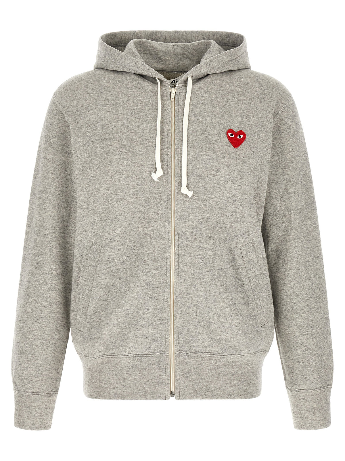 Comme Des Garçons Play Gray Cotton Cardigan