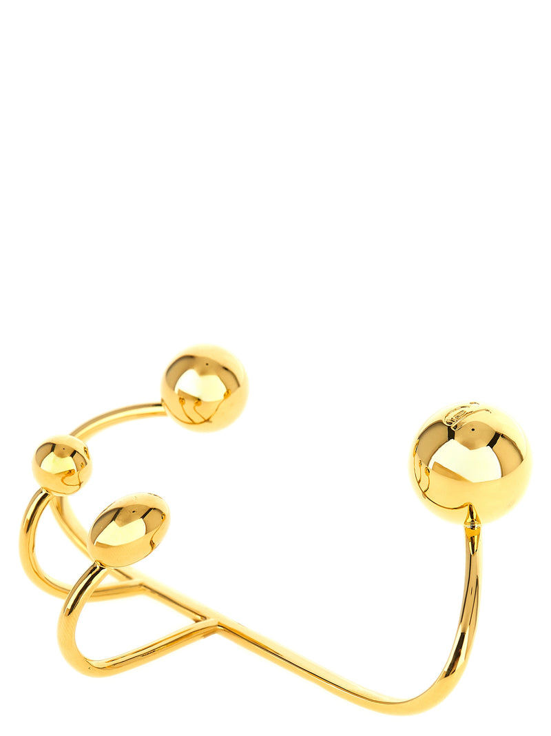 Paco Rabanne Gold Brass Bracelet - Handcuff Punk Bangle