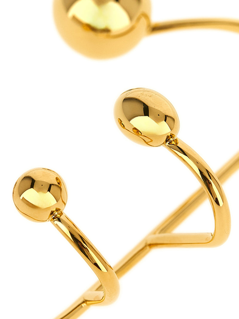Paco Rabanne Gold Brass Bracelet - Handcuff Punk Bangle