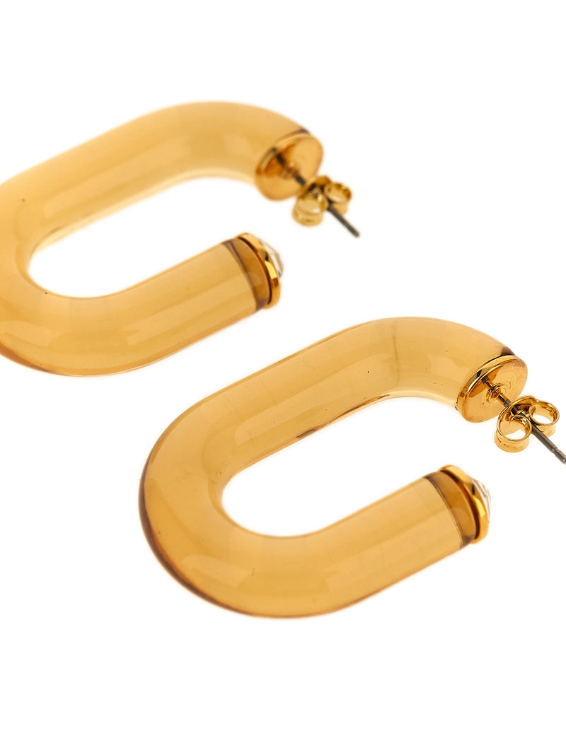 Paco Rabanne Gold Brass Earrings - Contemporary Elegance