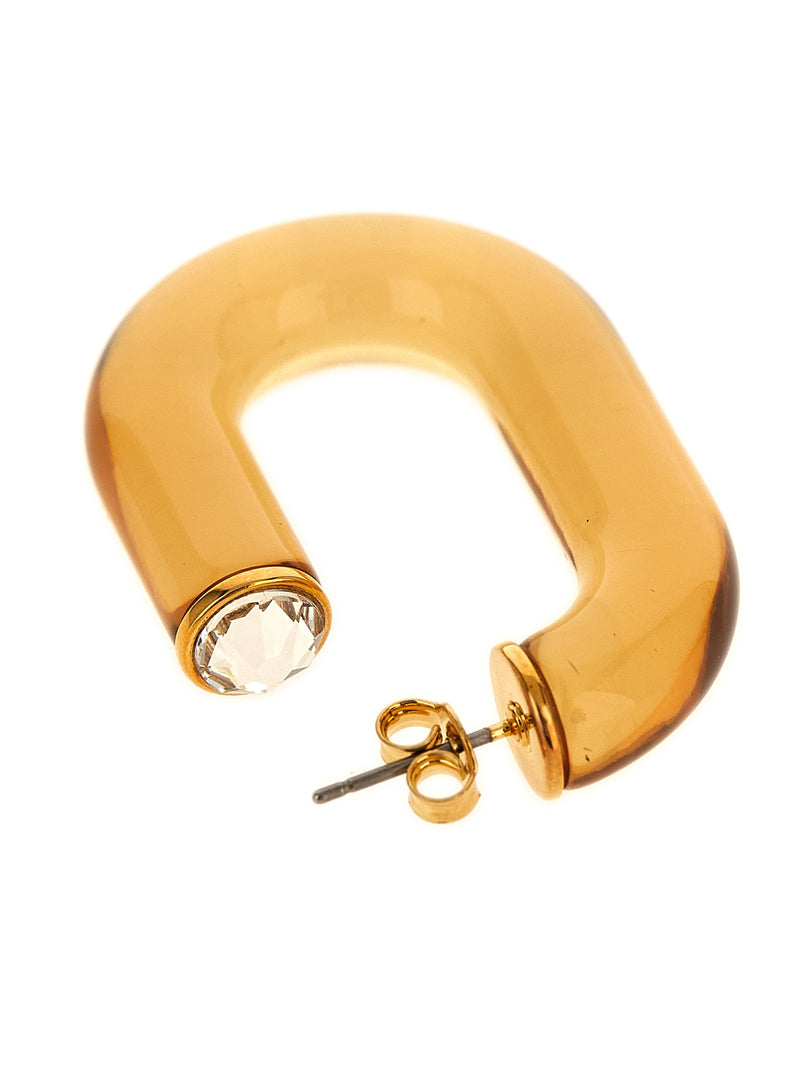 Paco Rabanne Gold Brass Earrings - Contemporary Elegance