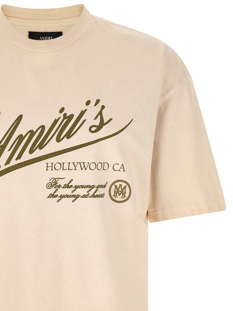 Amiri Beige Cotton T-Shirt - Oversized Streetwear Essential