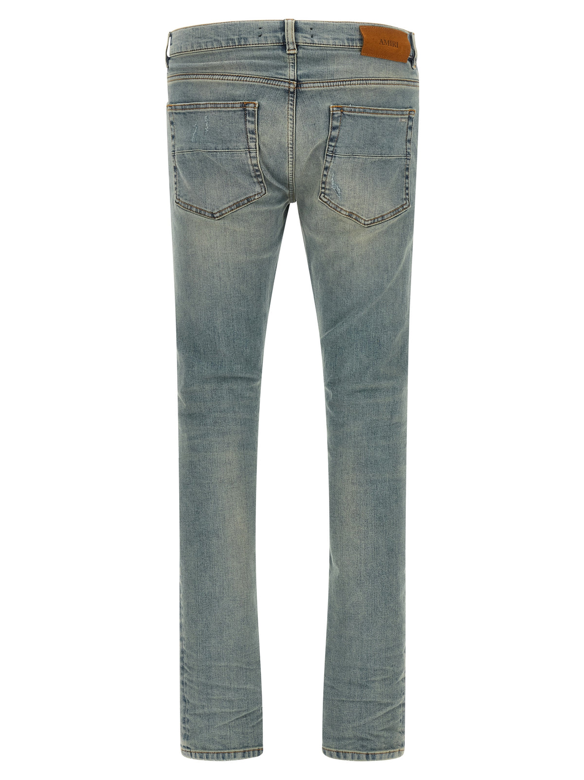 Amiri Blue Cotton Skinny Jeans