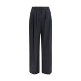 The Row Blue Wool Oves Aries Dress Pants