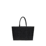 The Row Black Raffia Shoulder Bag