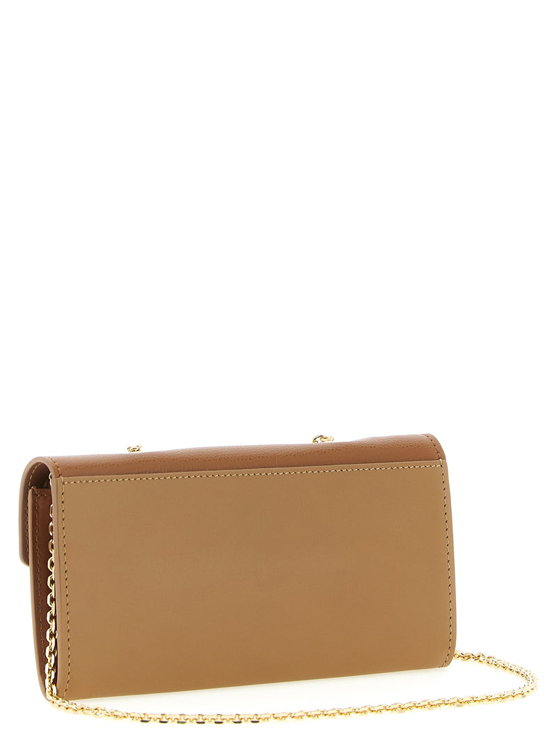 Fendi Brown Calfskin Cardholder - FF Diamonds Collection
