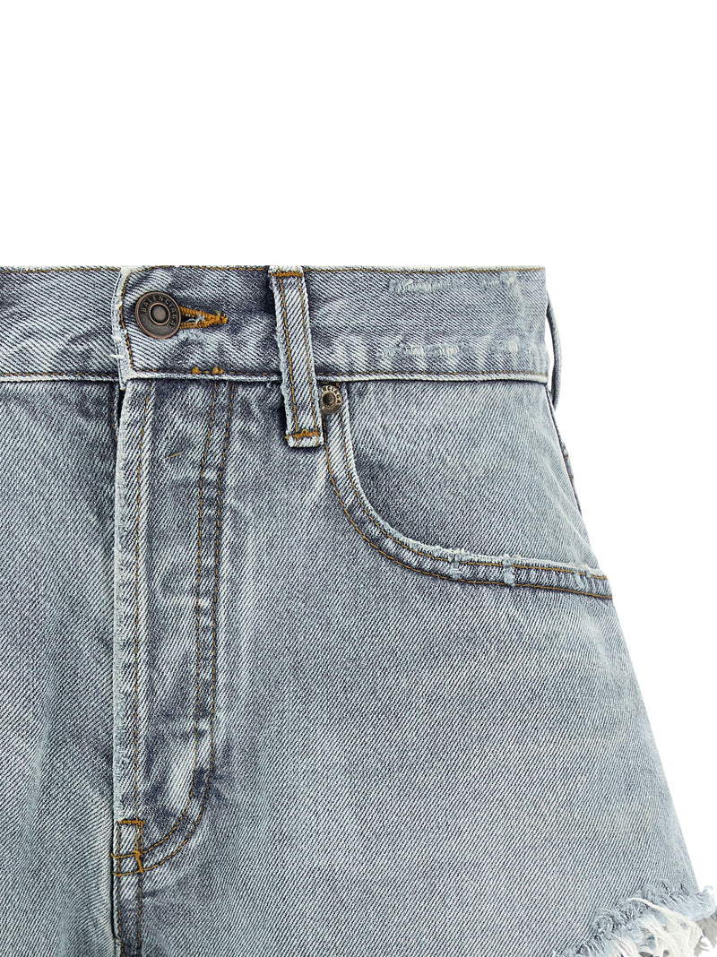 Balenciaga Blue Cotton Bermuda Shorts for Women