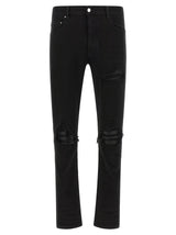 Amiri Black Cotton Slim Fit Jeans