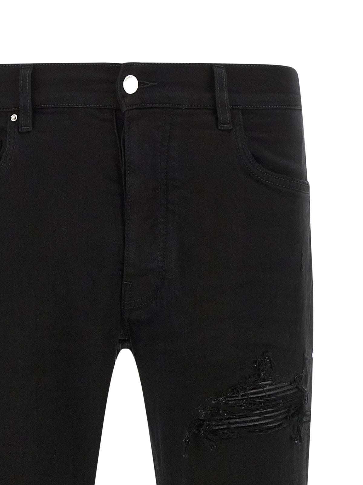 Amiri Black Cotton Slim Fit Jeans
