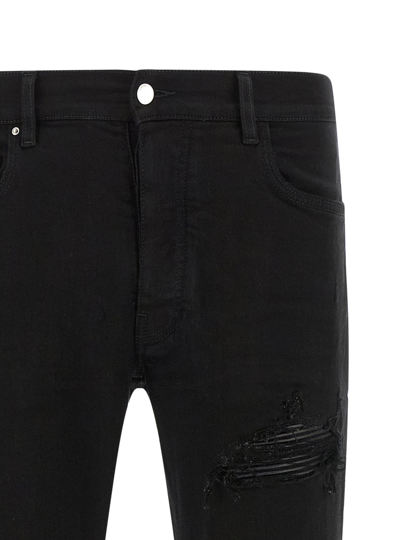 Amiri MX1 Black Cotton Slim Fit Jeans for Men