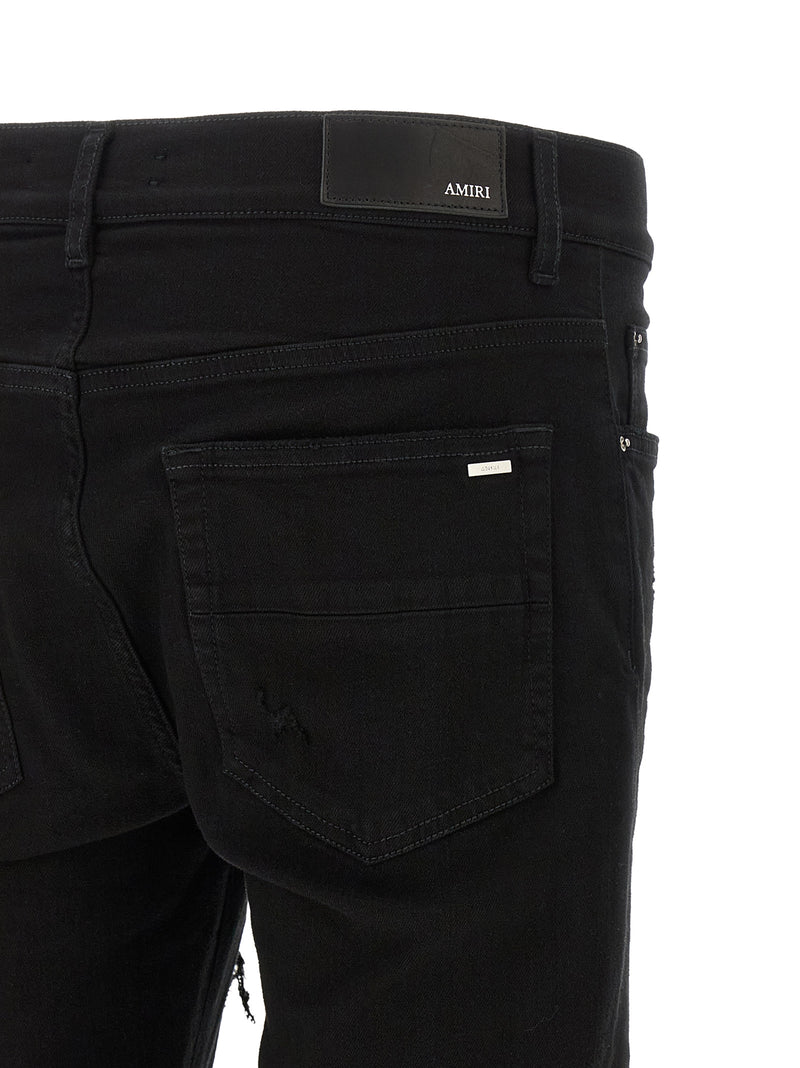 Amiri MX1 Black Cotton Slim Fit Jeans for Men