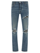 Amiri Blue Cotton Skinny Jeans