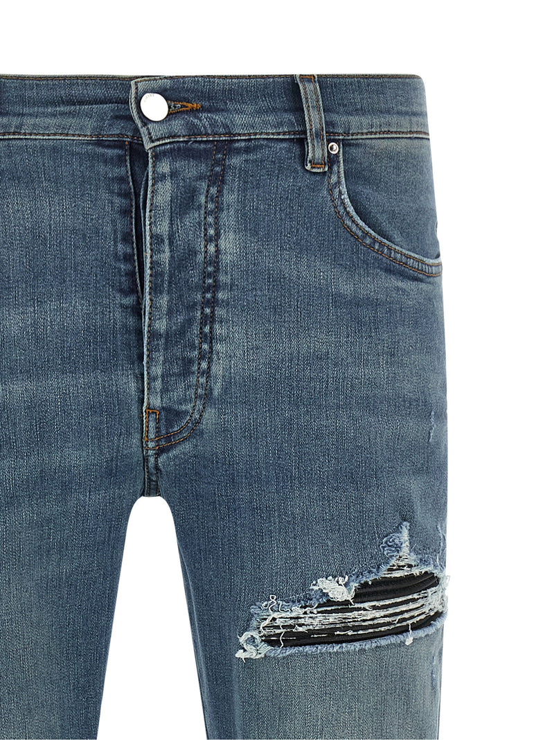 Amiri MX1 Blue Cotton Skinny Jeans for Men
