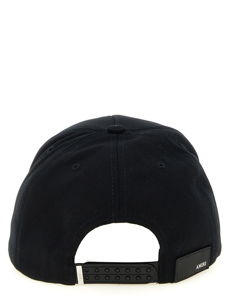 Amiri Black Cotton Cap - Stylish Baseball Hat for Men