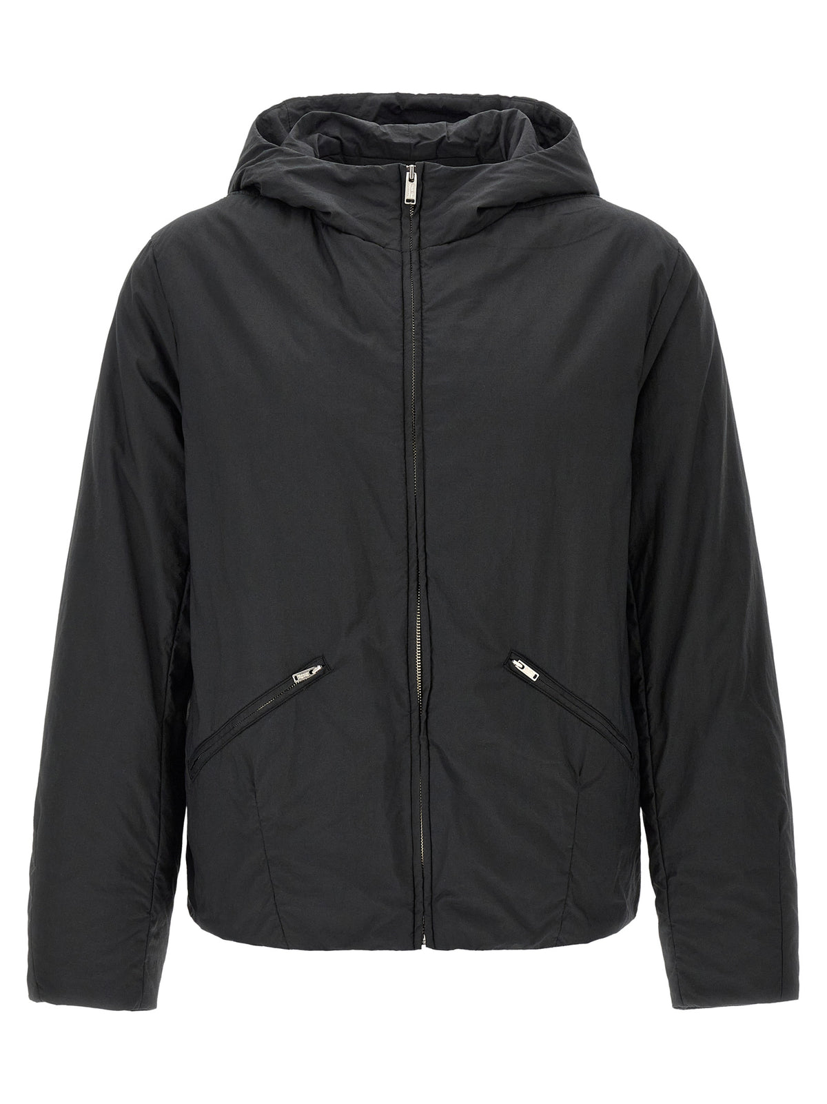 Undercover Black Cotton Full-Length Jacket