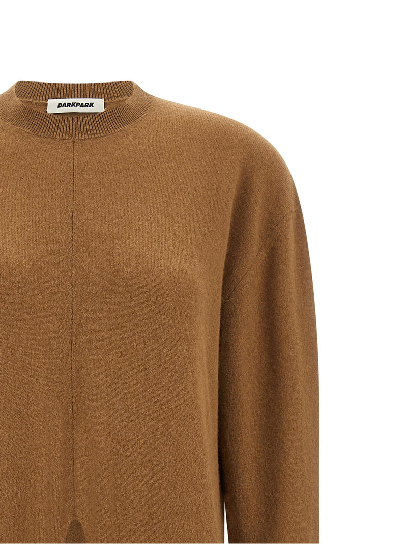 Darkpark Gia Beige Merino Wool Cardigan for Women
