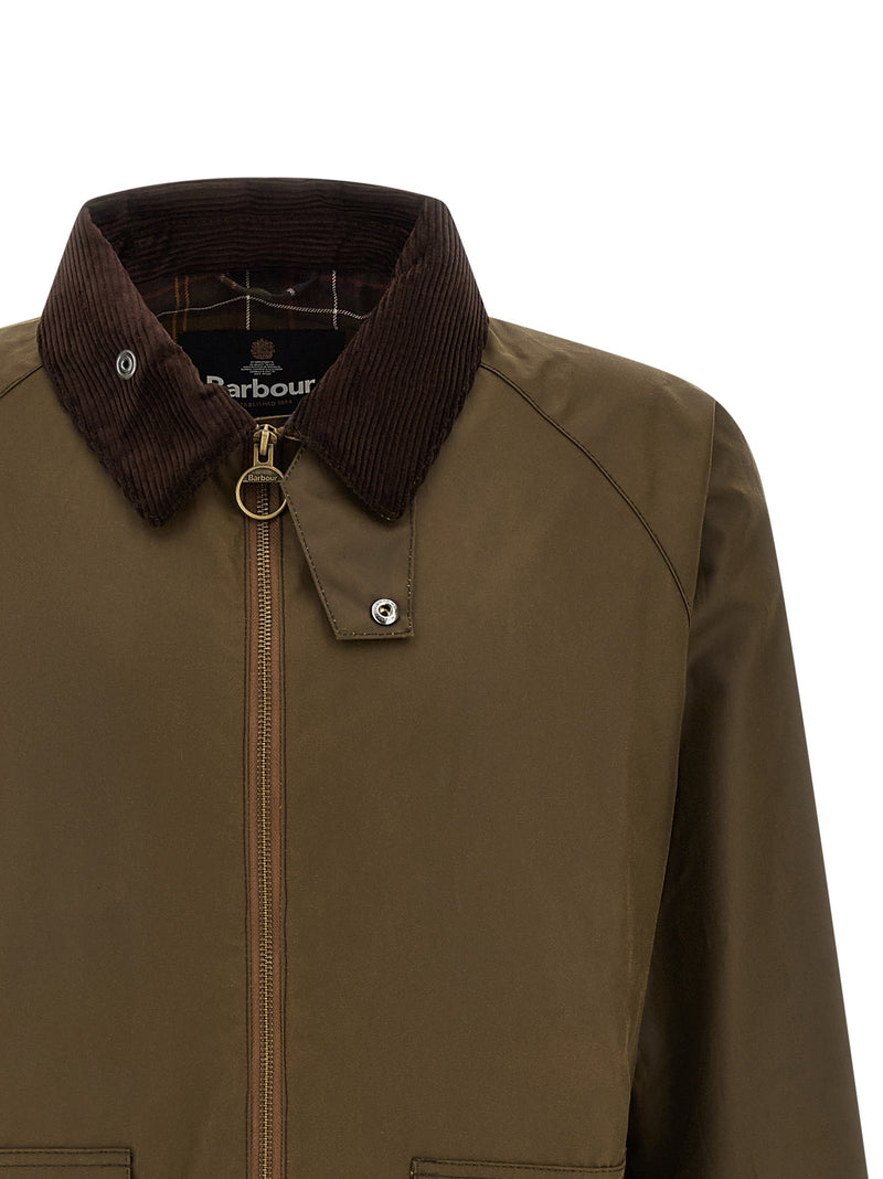 Barbour Brown Cotton Full-Length Jacket - Classic Outerwear