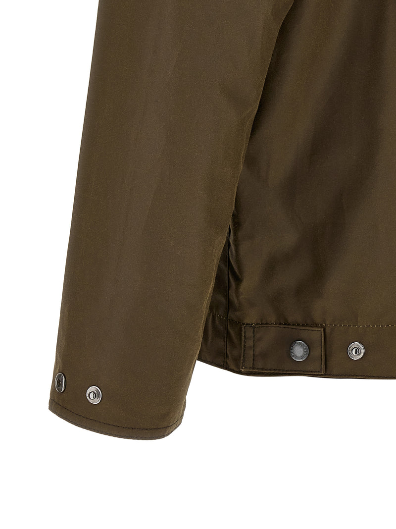 Barbour Brown Cotton Full-Length Jacket - Classic Outerwear
