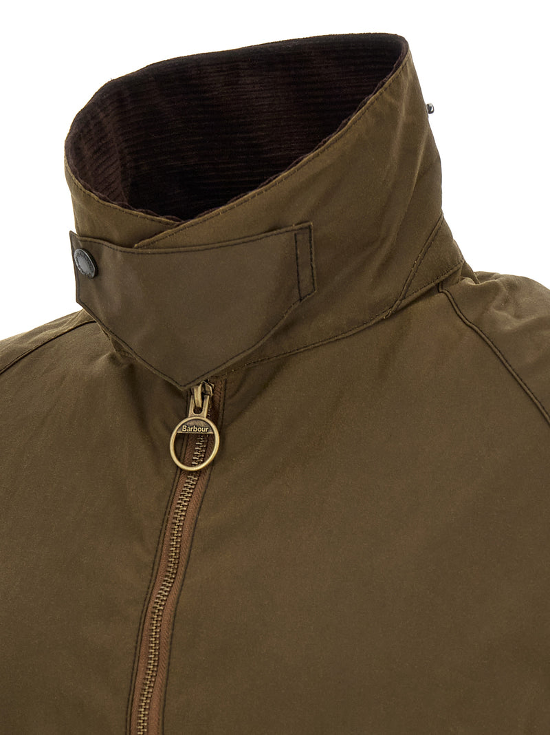 Barbour Brown Cotton Full-Length Jacket - Classic Outerwear