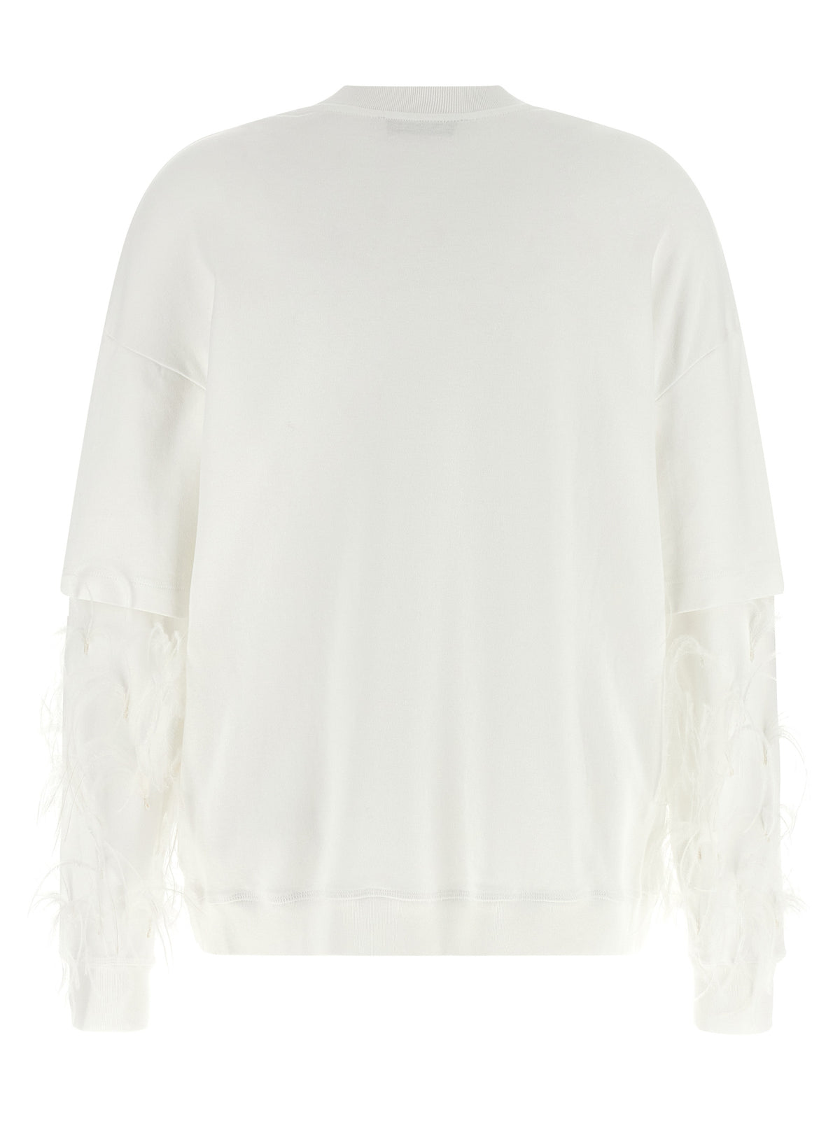 Darkpark White Cotton Sweatshirt