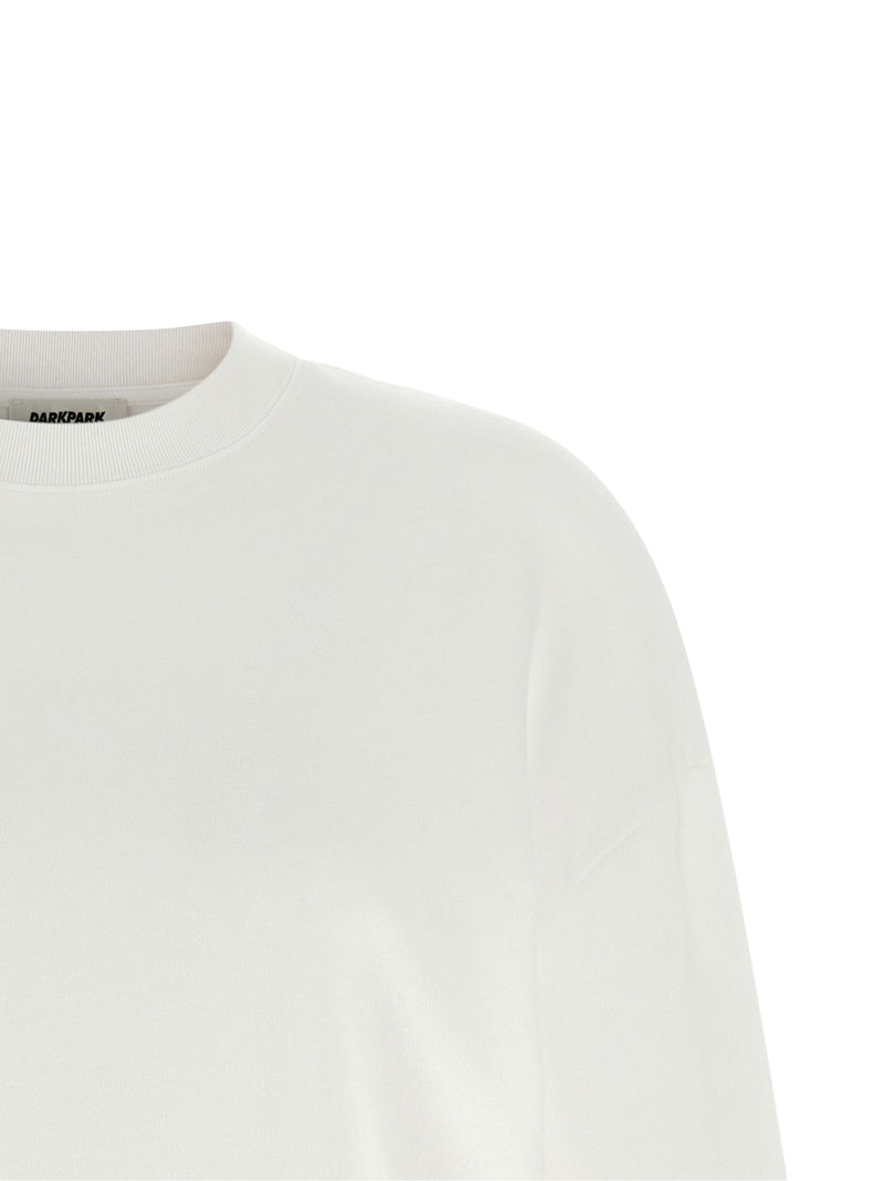 Darkpark Troy White Cotton Sweatshirt for Women