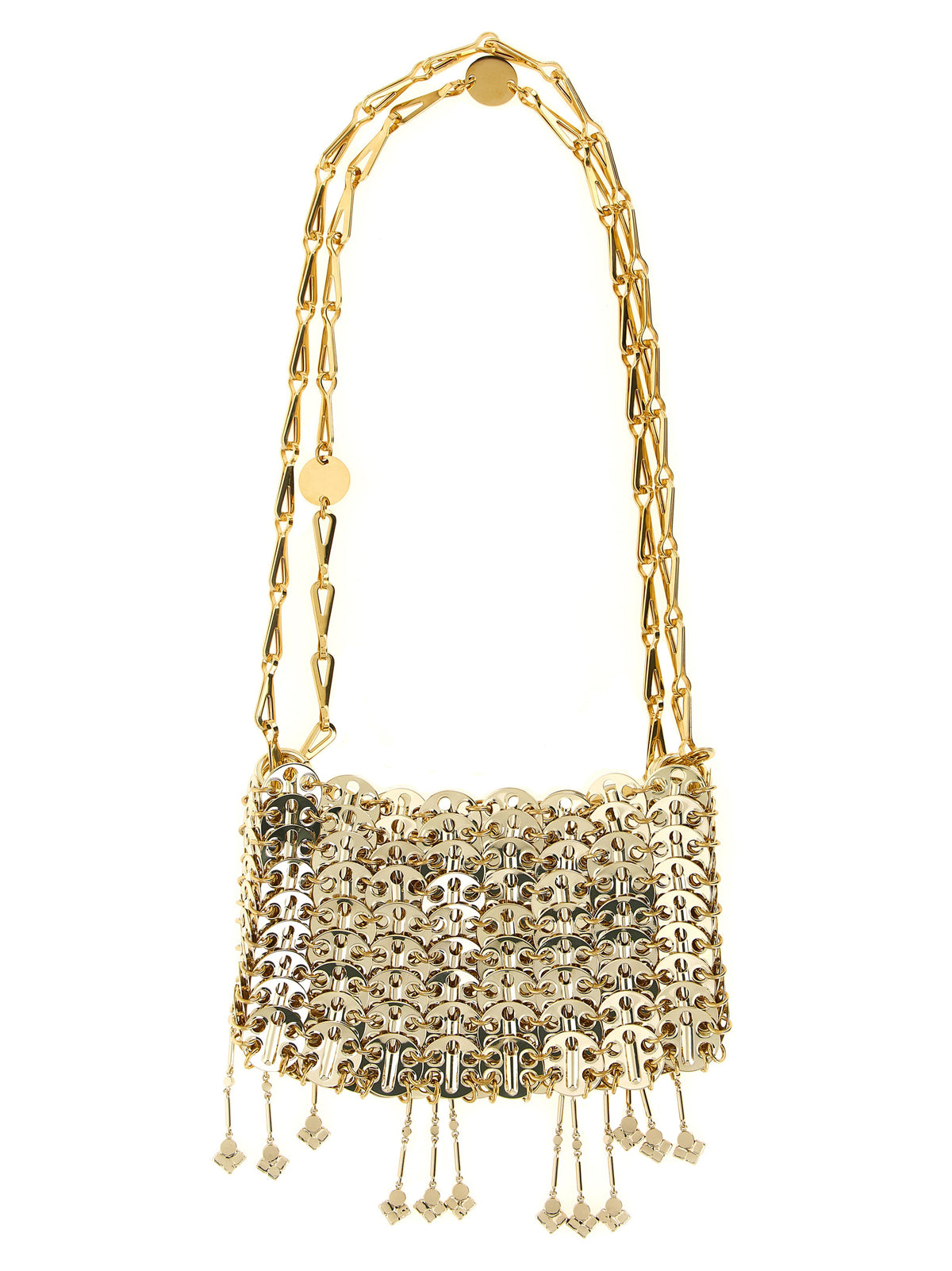 Paco Rabanne Gold Stainless Steel Shoulder Bag