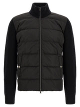 Herno Black Wool Full-Length Jacket