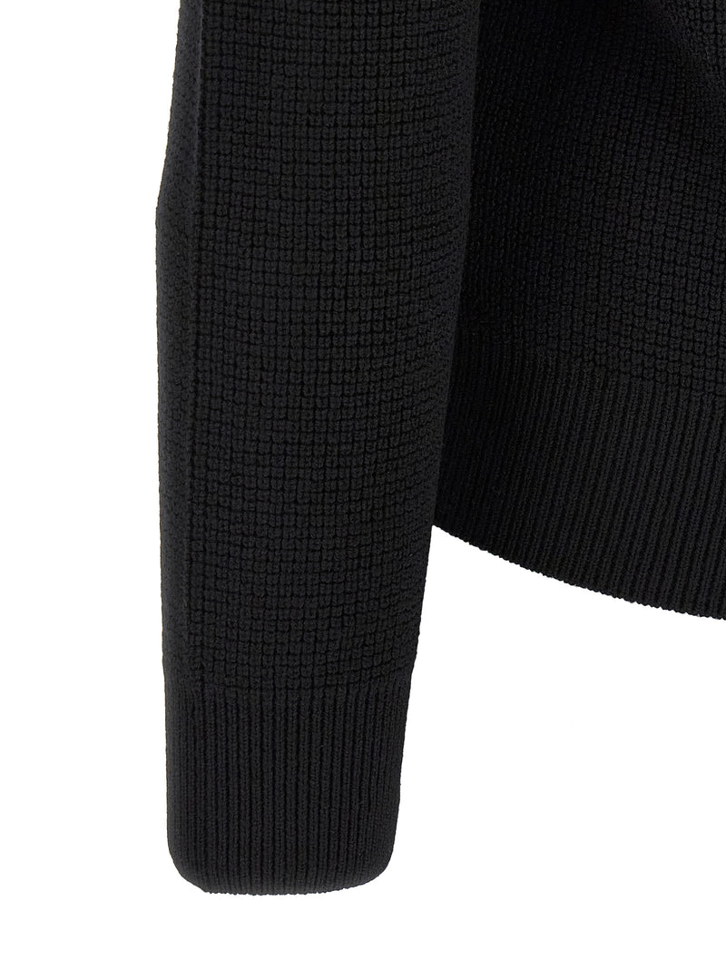 Herno Black Wool Full-Length Jacket for Men