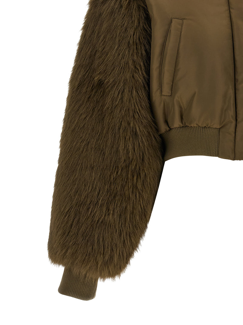 PINKO Bicolor Polyester Bomber Jacket for Women
