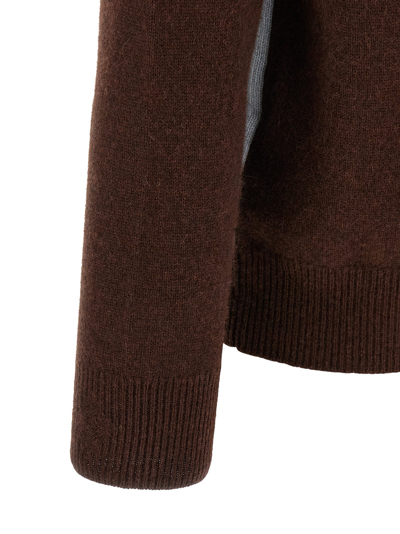 Ballantyne Brown Cashmere Cardigan for Men