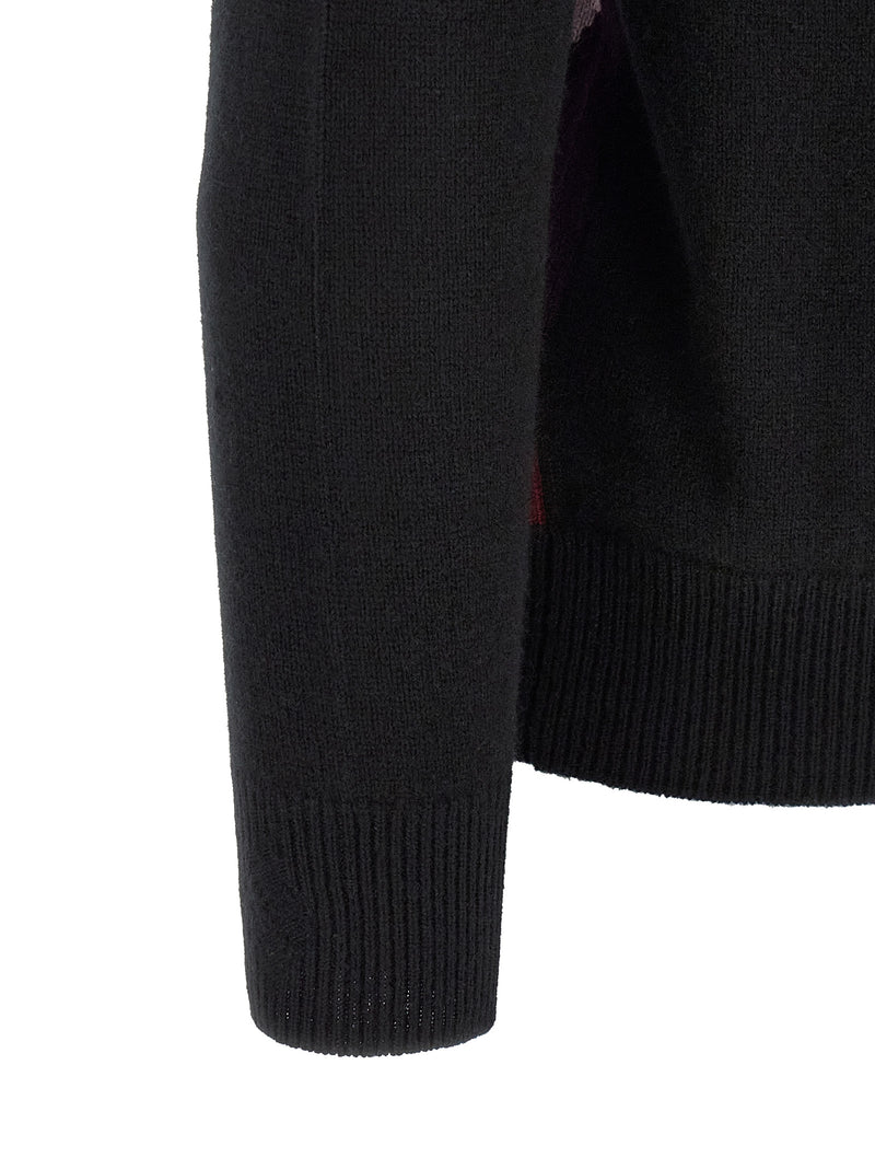 Ballantyne Black Cashmere Cardigan - Luxury Men's Sweater