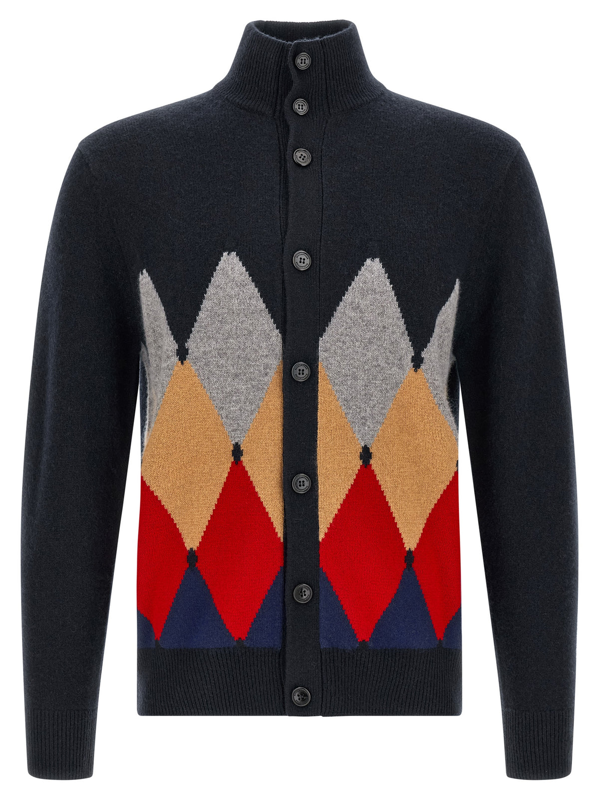 Ballantyne Blue Cashmere Cardigan