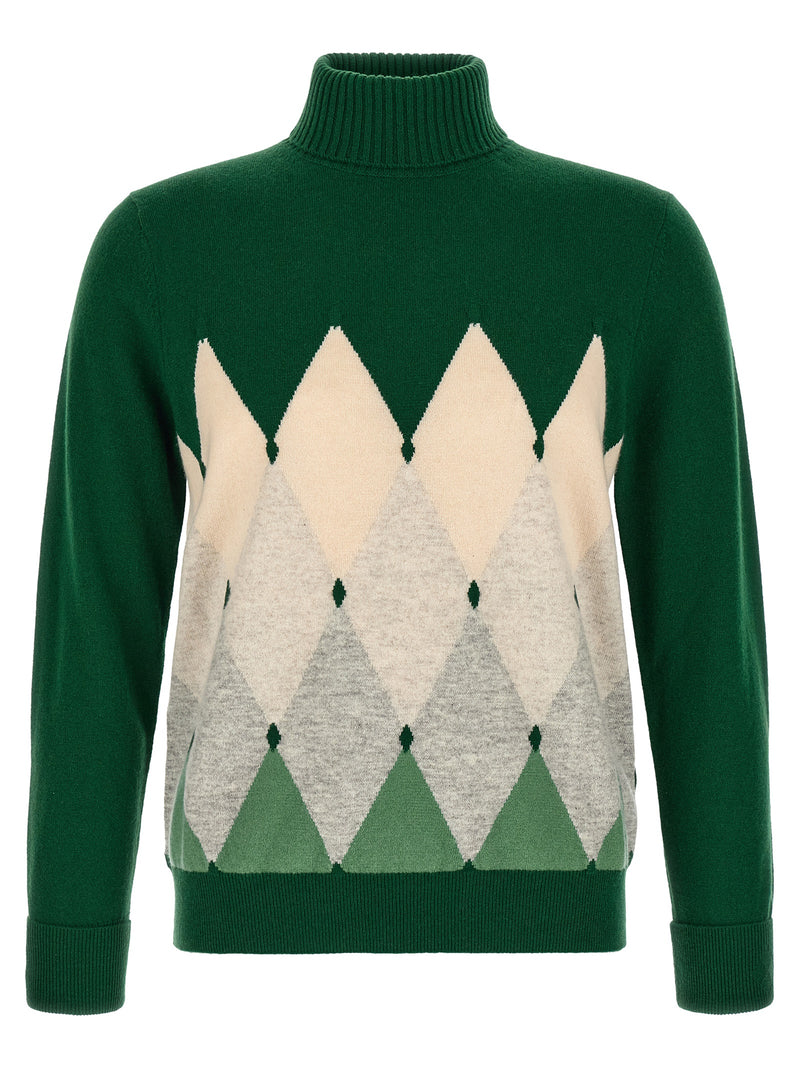 Ballantyne Bicolor Cashmere Cardigan for Men