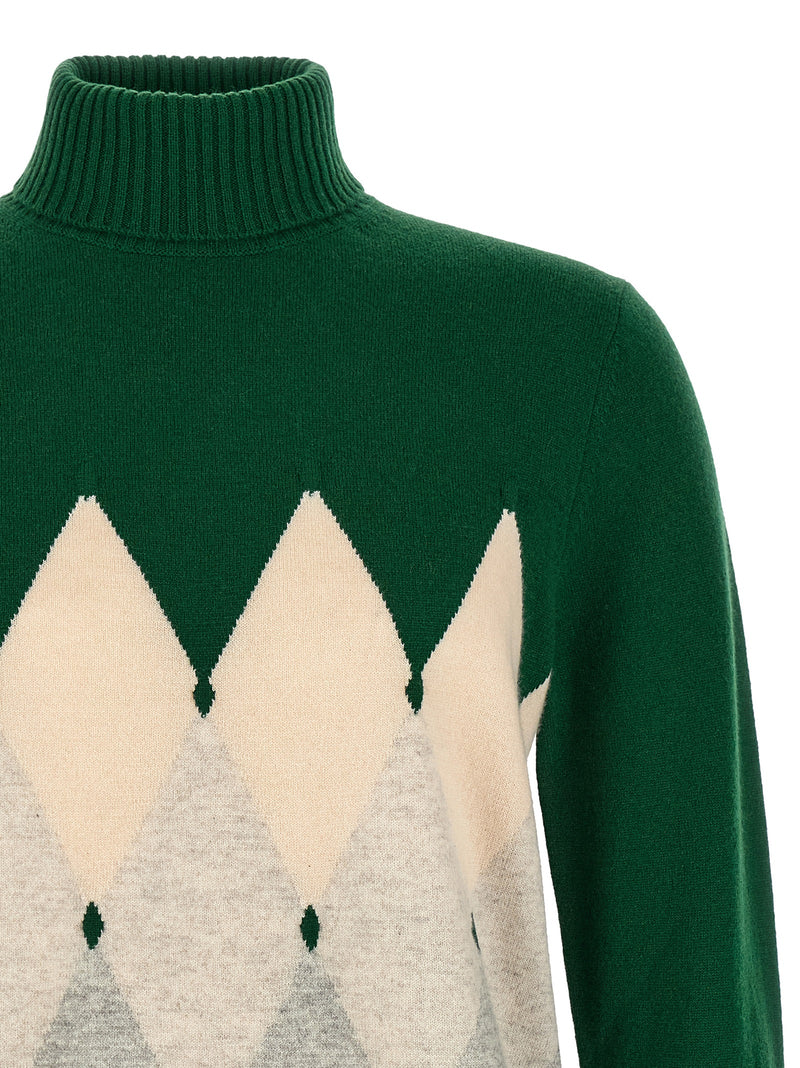 Ballantyne Bicolor Cashmere Cardigan for Men